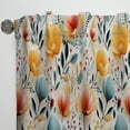 thumbnail image 4 of Designart "Composition Of Botanical Flowers In Pastel Colors III" Botanical Curtain Single Panel, 4 of 6