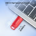 thumbnail image 2 of USB Flash Drive 32G 3 Pack, RAOYI Thumb Drive Retractable USB 2.0 Memory Stick Jump Drives 3 Colors, 2 of 9