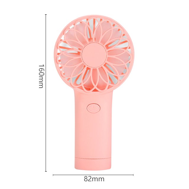 Mini ventilador de mano de energía eólica USB, ventilador de refrigeración portátil de verano pequeño (rosa) Hugtrwg Libre de BPA