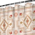 thumbnail image 3 of Colorful Geometric Striped Pattern Shower Curtain 72"x72" ,Bathroom Decorative Shower Curtains Set with 12 Hooks,Modern Waterproof Washable Shower Curtain, 3 of 6