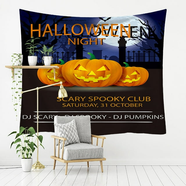 Tapiz de pared para Halloween, de microtela, 150 x 130 cm