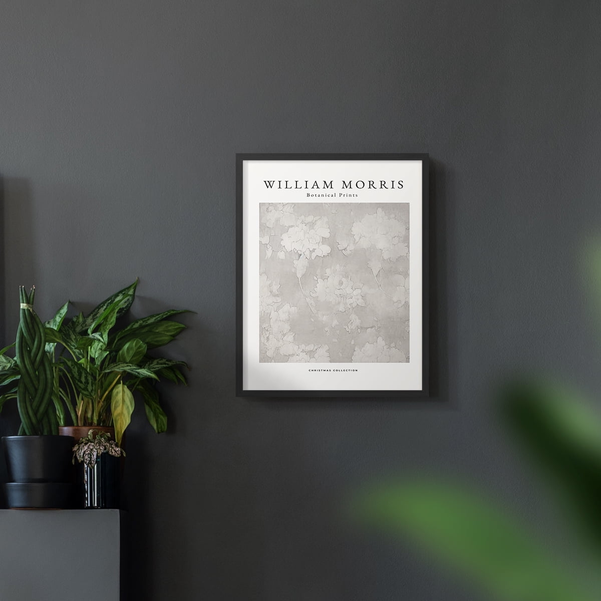 Vintage Abstract Print X - 14in. x 11in. Vintage Framed Print in Black Wood Frame