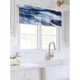 thumbnail image 3 of Valances for Windows Abstract Mottled Theme Rod Pocket Cafe Window Treatments Valance Curtains for Kitchen Bathroom Laundry Basement Windows 60"x18", 3 of 9