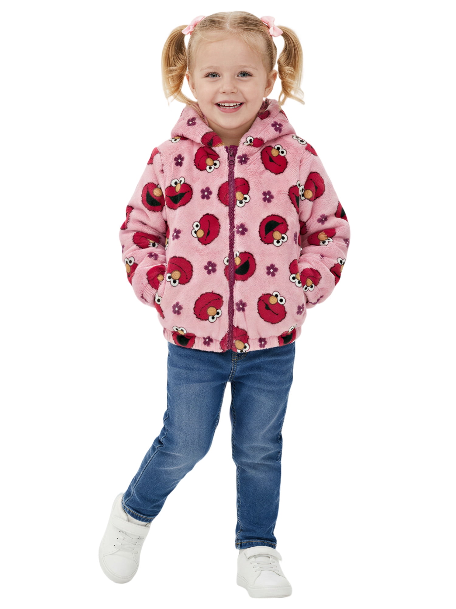 Sesame Street Toddler Girl Reversible Jacket, Sizes 2T-5T