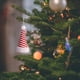 thumbnail image 5 of Adorno colgante de árbol de Navidad de punto | Decoración de Gorro de Santa de Lana Engrosada Rojo | Poliéster duradero, 5.1x2.5in | Acento festivo para el hogar, adorno colgable, 5 of 6