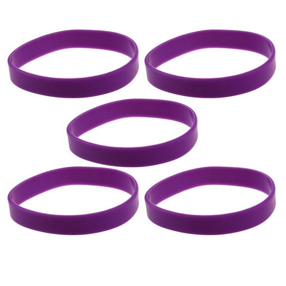 5X Fashion Silicone Rubber Elasticity Wristband Wrist Band Cuff Bracelet Bangle
