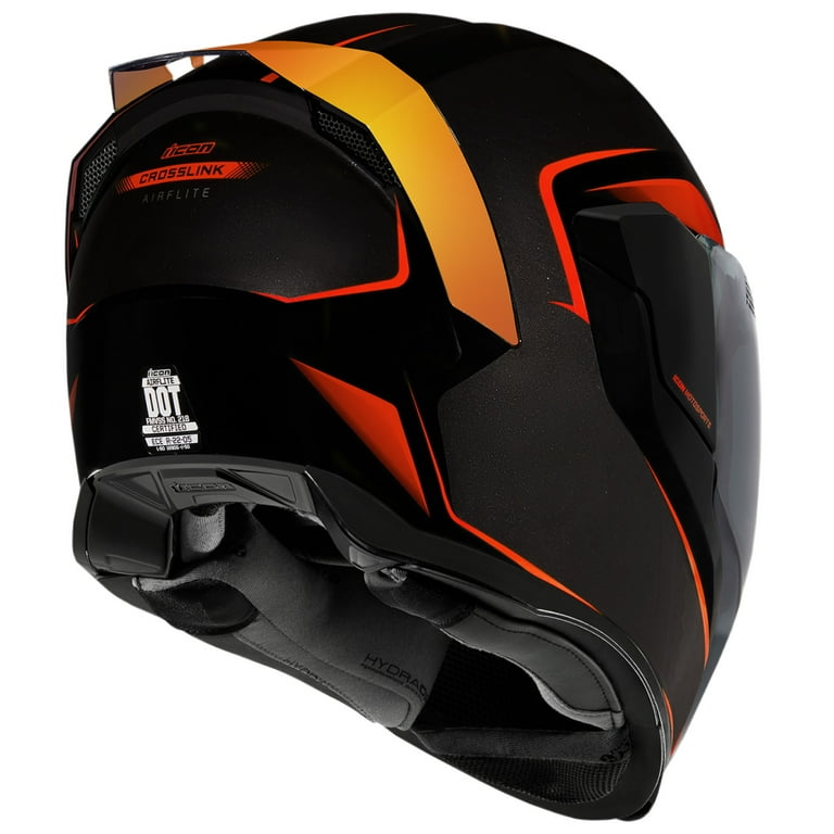Icon Airflite Crosslink Motorcycle Helmet Red/Black 3XL - Walmart.com