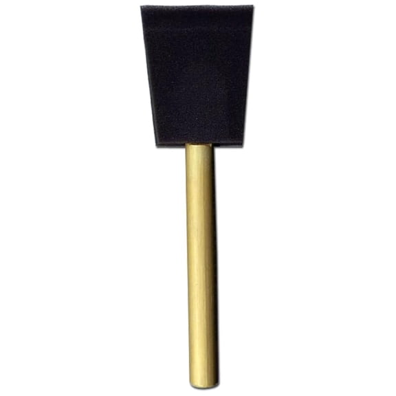 Jen 2" Foam Brush With Wood Handle, Pack of 24