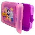 thumbnail image 2 of Contenedor de Alimentos Rectangular de Plástico, Lunch Box Escolar con 2 Divisiones, Personajes Animados, Cenicienta, Rapunzel y Blanca Nieves, Princesas Disney, 2 of 5