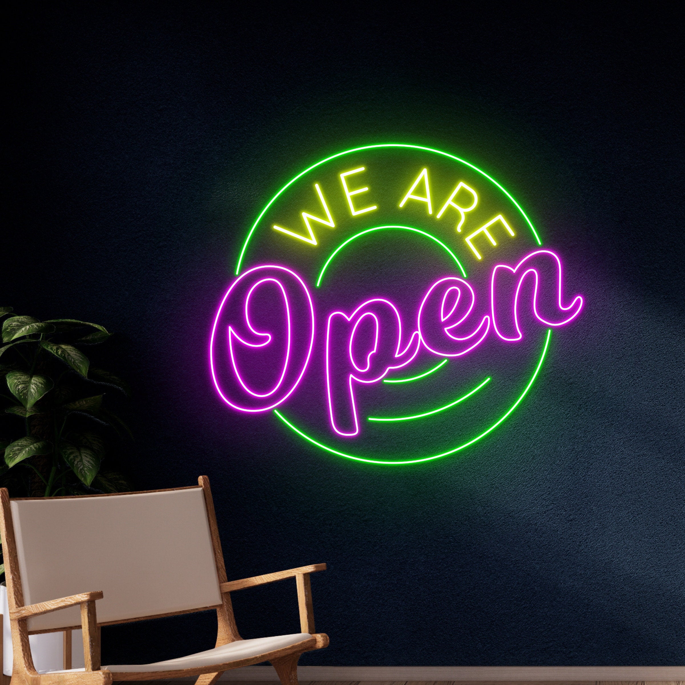 Handmadetneonsign We Are Open Led Sign, We Are Open Neon Sign, Open Led Light, Custom Text Led