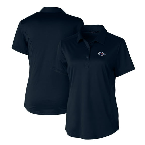 Women's Cutter & Buck Navy UTSA Roadrunners DryTec Prospect Textured Stretch Polo