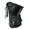 thumbnail image 4 of Faux Leather Corset Top for Women – Gothic Lace-Up Bustier, 12 Plastic Bones, Plus Size Clubwear Lingerie Black L, 4 of 7