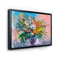 thumbnail image 3 of Designart 'Bouquet Of Vibrant Colored Flowers' Traditional Framed Canvas Wall Art Print, 3 of 5