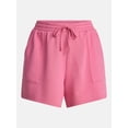 thumbnail image 5 of Terra & Sky Women's Plus Fleece Drawstring Shorts with Patch Pockets, Sizes 0X-5X, 5 of 5