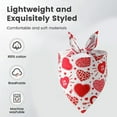 thumbnail image 4 of Elainilye Pet Scarf Valentine's Day Apparel for Cats and Dogs, Heart Design Tricot Accessory for Pet Fashion, Decorative Scarf for Holidays and Parties, Adjustable Pet Wear for Small Animals, 4 of 6