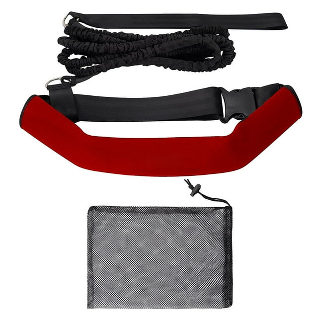 Pro Swimming Resistance Training Kit with Adjustable Waist Belt – 2M Elastic Resistance Rope for Strength & Endurance Building, Durable Chlorine-Resistant Design, Versatile Aquatic Exercise Equipment