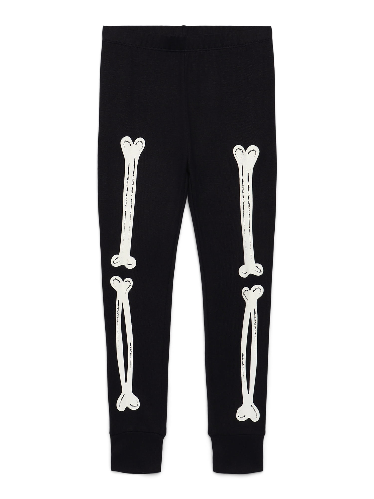 Way to Celebrate Girls Halloween Long Sleeve Top and Pants Tight Fit Pajama Set, 2-Piece, Sizes 4-10
