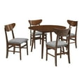 thumbnail image 6 of Crosley Furniture Landon 5 Piece Wood Round Dining Set in Mahogany, 6 of 7
