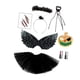 thumbnail image 5 of Conjunto de disfraz de hada para niñas, alas de ángel, tutú, disfraz de Halloween para cosplay Con varita, 5 of 9