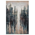 thumbnail image 2 of Abani Azure Collection Teal Black 8' x 10' Abstract Painting Vintage Rug, 2 of 5