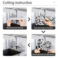 thumbnail image 4 of Black and White Pattern Design Kitchen Sink Splash Guard, Silicone Sink Faucet Mat Dry Out the Kitchen Bathroom, 4 of 7