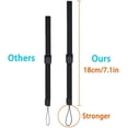 thumbnail image 3 of CHL-Wrist Lanyard Hand Strap, 2 Pieces Universal Wristlet Wristband with Adjustable Slider Lock Compatible with Wii Remote Controller Phone Camera Black, 3 of 4