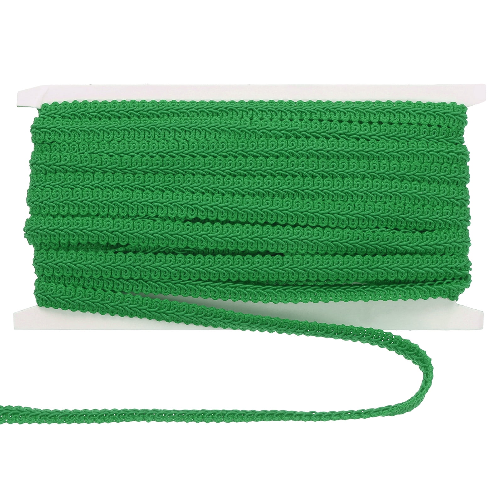 Unique Bargains Gimp Braid Trim Woven Fabric Ribbon Green