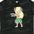 thumbnail image 4 of Inktastic Blonde Hula Girl Girls Toddler T-Shirt, 4 of 5