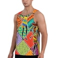 thumbnail image 2 of Fotbe Dancing African Womans Pattern Men's Quick Dry Workout Tank Top Gym Muscle Tee Fitness Bodybuilding Sleeveless T Shirt Breathable Workout Shirt-Medium, 2 of 9