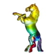 thumbnail image 1 of Figura de caballo de cristal sintético, pequeña estatua de caballo transparente, escultura de animal coleccionable para sala de estar, hogar, oficina, decoración de escritorio, 1 of 8