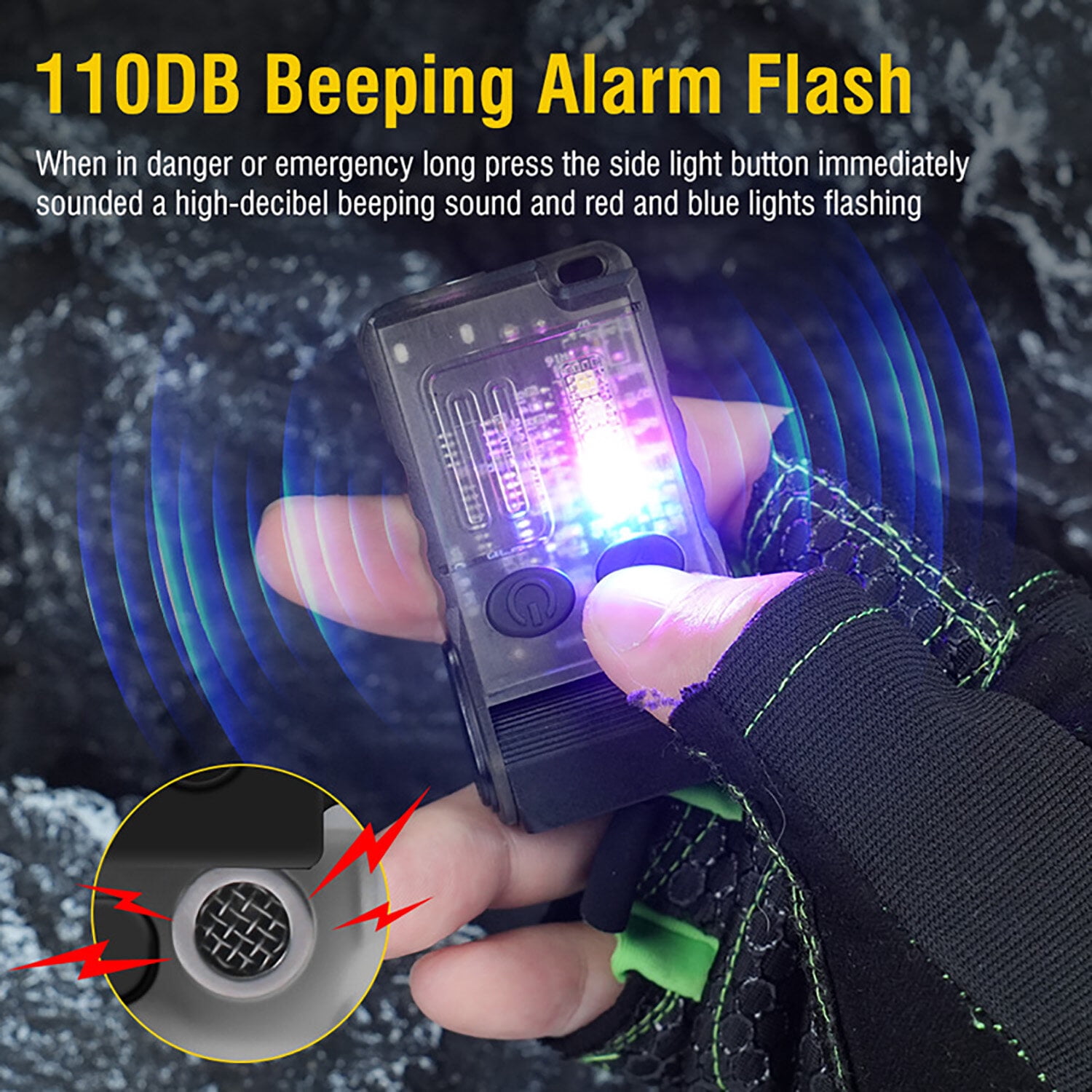 Small EDC Flashlight Powerful 1000 Lumens with Clip, Magnetic, 180 Degree Flashlights USB C Rechargeable, Waterproof Mini LED Pocket Keychain Flash Light Red Blue COB Light 13 Modes