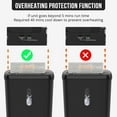 thumbnail image 4 of 10-Sheet Home Office Paper Shredder, Strip Cut, CD/Credit Card, Jam-Proof, P-2 Security, ETL Certified, 4 of 8