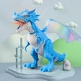 thumbnail image 4 of Dinosaurio de simulación electrónica, juguete educativo de animales prehistóricos con luz y sonido para pequeños de 3 años en Azul Sunnimix dinosaurio eléctrico, 4 of 8