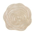 thumbnail image 2 of Floral Placemats Elegant Rose Place Mats Washable Wipeable Vinyl Placemats Hollow Out Kitchen Table Mats Non-Slip Plastic Place Mats for Home Dinner Wedding Anniversary Table Decor, 2 of 5
