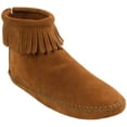thumbnail image 1 of Minnetonka Women's Back Zipper Bootie,Softsole Brown,6 M US, 1 of 4