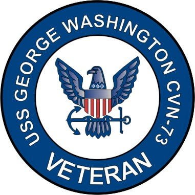 USS GEORGE WASHINGTON CVN 73 Decal 6/"X 6/" US NAVY