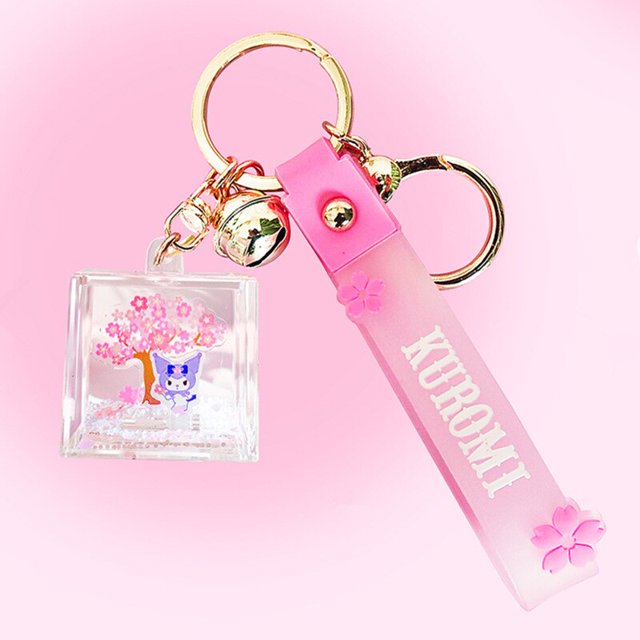 Sweet Thing-Llavero colgante de aceite Sanrio Melody Kuromi Hello Kitty Cinnamoroll, bolsa colgante, caja ciega, hebilla de muñeca de dibujos animados YAOSANBAO BAO unisex