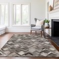 thumbnail image 6 of Addison Rugs Mayfield Washable Cowhide Herringbone Gray Rectangle Rug, 8' x 10', 6 of 6