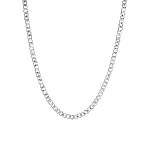 Reinforcements Stainless Steel 24" Cuban Chain Necklace for Men