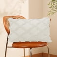 thumbnail image 5 of RKSTN (30X50Cm) Housse de Coussin en Peluche Rayée Beige, 5 of 5