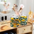 thumbnail image 6 of 2PCS Clear Storage Jars Cotton Swabs Cans Translucent Plasticental Floss Cans Cotton Pads Cans Bathroom Canisters Yellow Lemon Seamless, 6 of 7