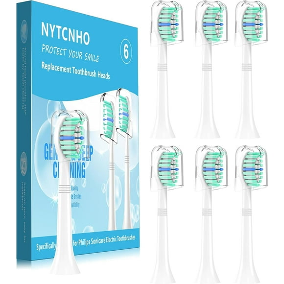 Replacement Toothbrush Heads Compatible with Philips Sonicare Electric Toothbrush,Replacement Brush Head for Replacement Heads C1 C2 G2 W 4100 and More Snap-on Handles