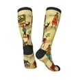 thumbnail image 5 of Lsque Ethnic African Printed Crew Socks Men's Women's LightWeight Thin Casual Calf Socks ,Knee High Socks,Cotton Socks, 5 of 9