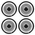 thumbnail image 2 of Wheel Fully Wrap Rim, 4 Pcs 16in Wheel Hub Cap Silver Color High Strength  for CR-V, 2 of 7