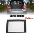 thumbnail image 2 of Universal Car Trunk Seat Back Mesh Rear Cargo Net Pickup Van Hammock Luggage Storage 11.81"x7.87", 2 of 6