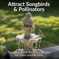thumbnail image 6 of Sunnydaze Grand Courtyard Traditional Earth Resin 4-Tiered Outdoor Water Fountain, 6 of 13