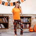 thumbnail image 2 of Odeerbi Matching Family Halloween Pajamas Sets Halloween Printed Family Outfits Sets 2025 Casual Short Sleeve Top with Bottom Home Wear Loungewear Sleepwear Jammies for Mom, 2 of 6