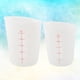 thumbnail image 2 of 2 tazas medidoras de silicona semitransparentes visibles (250 ml y 500 ml), 2 of 8