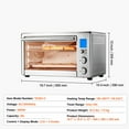 thumbnail image 6 of KFFKFF 28L Multifunction Countertop Oven, 1800W, 4-Tier, Front Glass Door, Includes Trays, Wire Racks, Gloves for Home & Commercial, 6 of 9