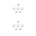 thumbnail image 2 of Soidarity 6 piezas de botones de saxofón, dedos de trompeta, botón de carcasa blanca, superficie lisa, piezas de reparación de piedra, teclas Plata 2piezas, 2 of 6